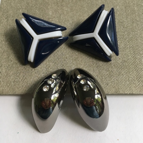 Clip On Earrings Bundle of 2 - Picture 1 of 8